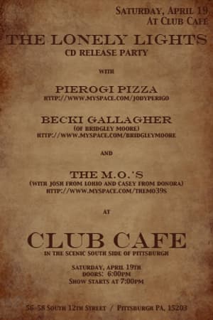 The Lonely Lights, Pierogi Pizza