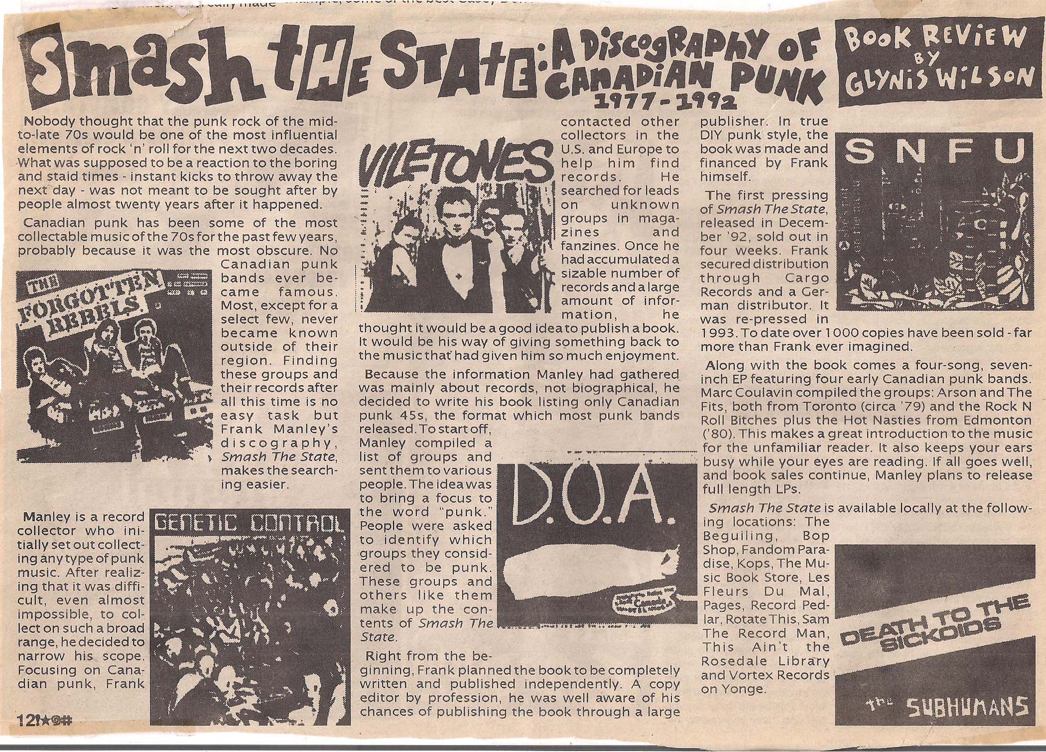 Viletones, SNFU