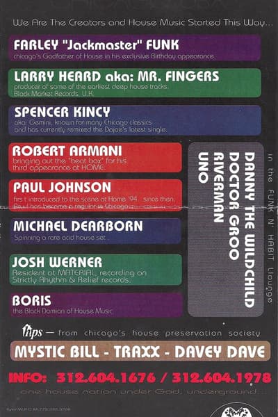 Larry Heard aka Mr. Fingers Jan 25, 1997 Chicago