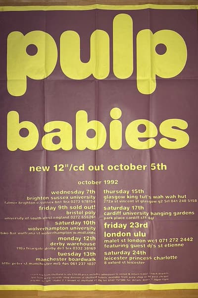 Pulp Oct 23, 1992 London