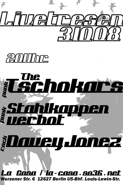 The Tschokars / punk Oct 3, 2008 Berlin