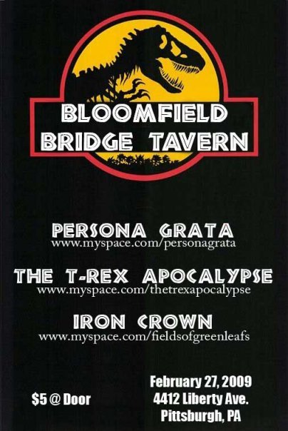 Persona Grata Feb 27, 2009 Pittsburgh