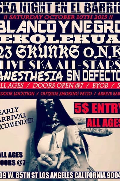 Sin Defecto Oct 10, 2015 Los Angeles