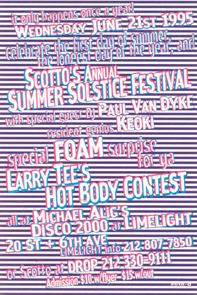 Scotto's Annual Summer Solstice Festival Jun 21, 1995 New York