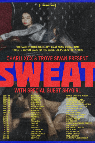 Charli XCX, Troye Sivan, Shygirl
