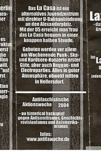 Januar & Februar 2004: Lazy Sunday Berlin (Hellersdorf)
