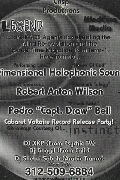 Dimensional Holophonic Sound, Robert Anton Wilson, Pedro "Capt. Draw" Bell