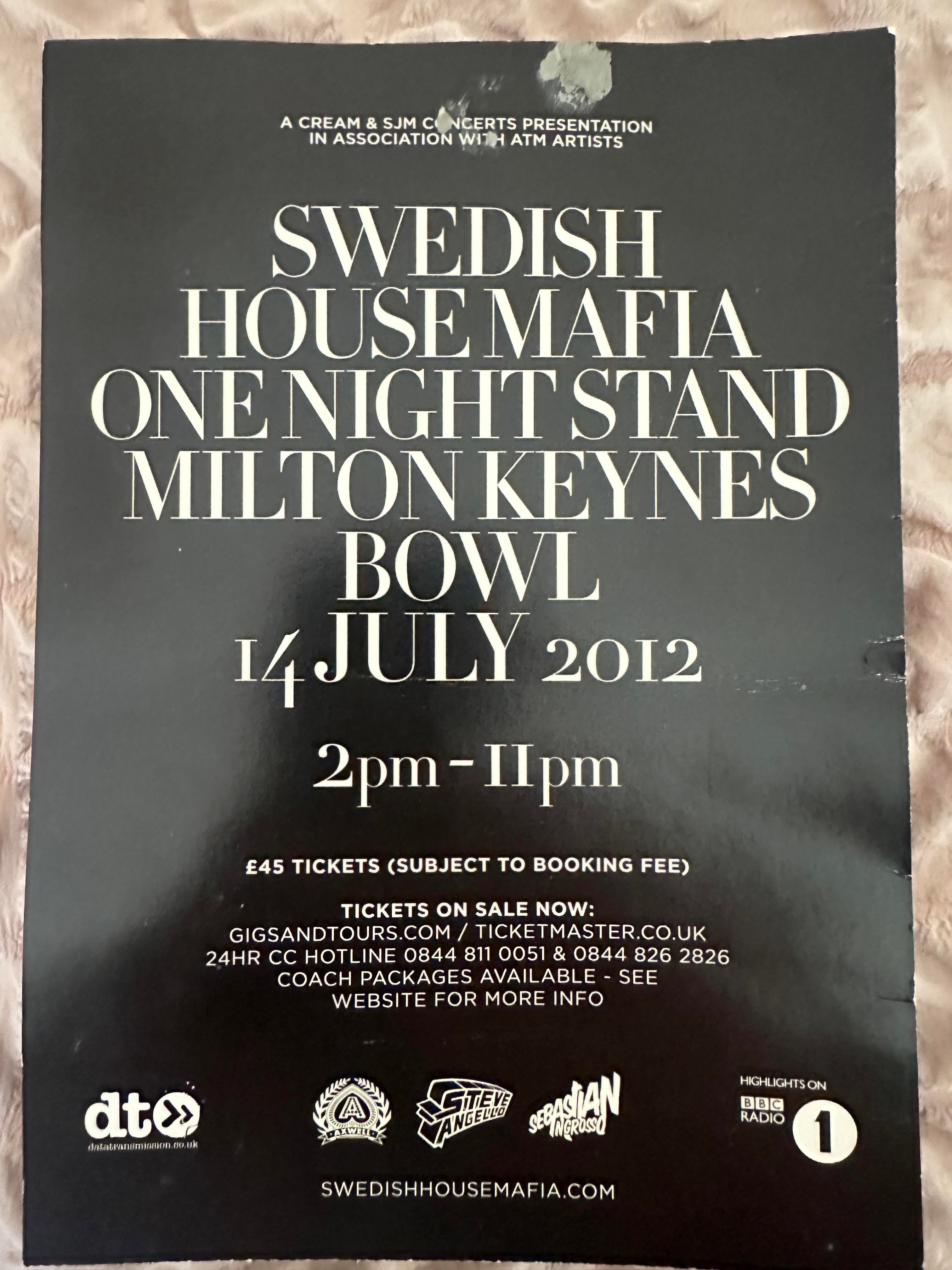 Steve Angello Jul 14, 2012 Milton Keynes