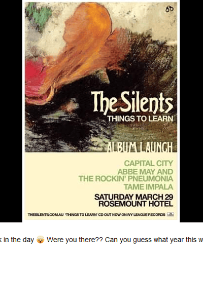 The Silents, Capital City, Abbe May and the Rockin' Pneumonia