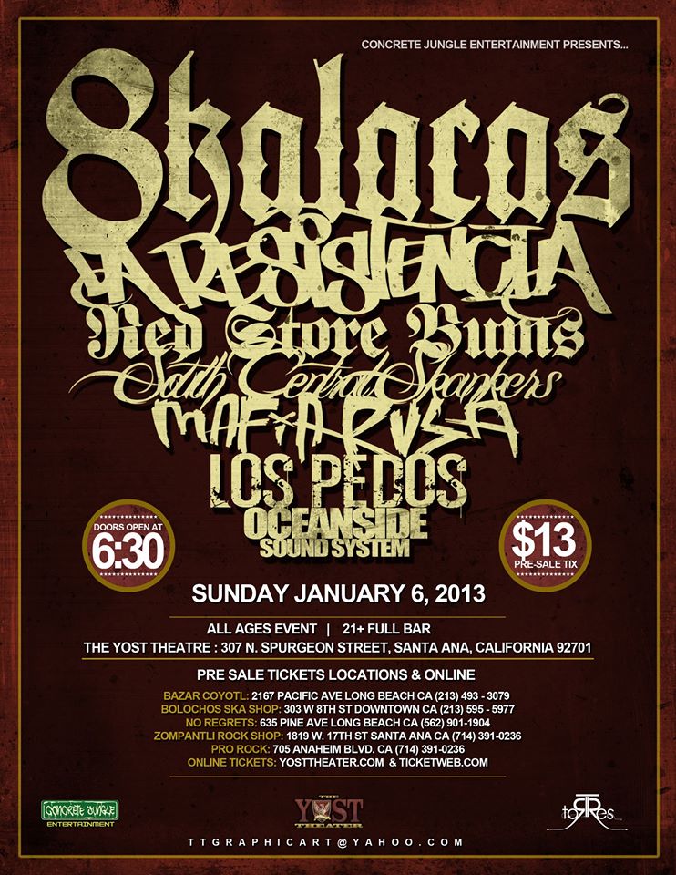 Skalacos Jan 6, 2013 Santa Ana
