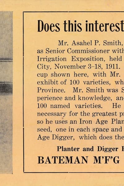 1910's, Iron Age Potato Planter Flyer Version 1 New York City