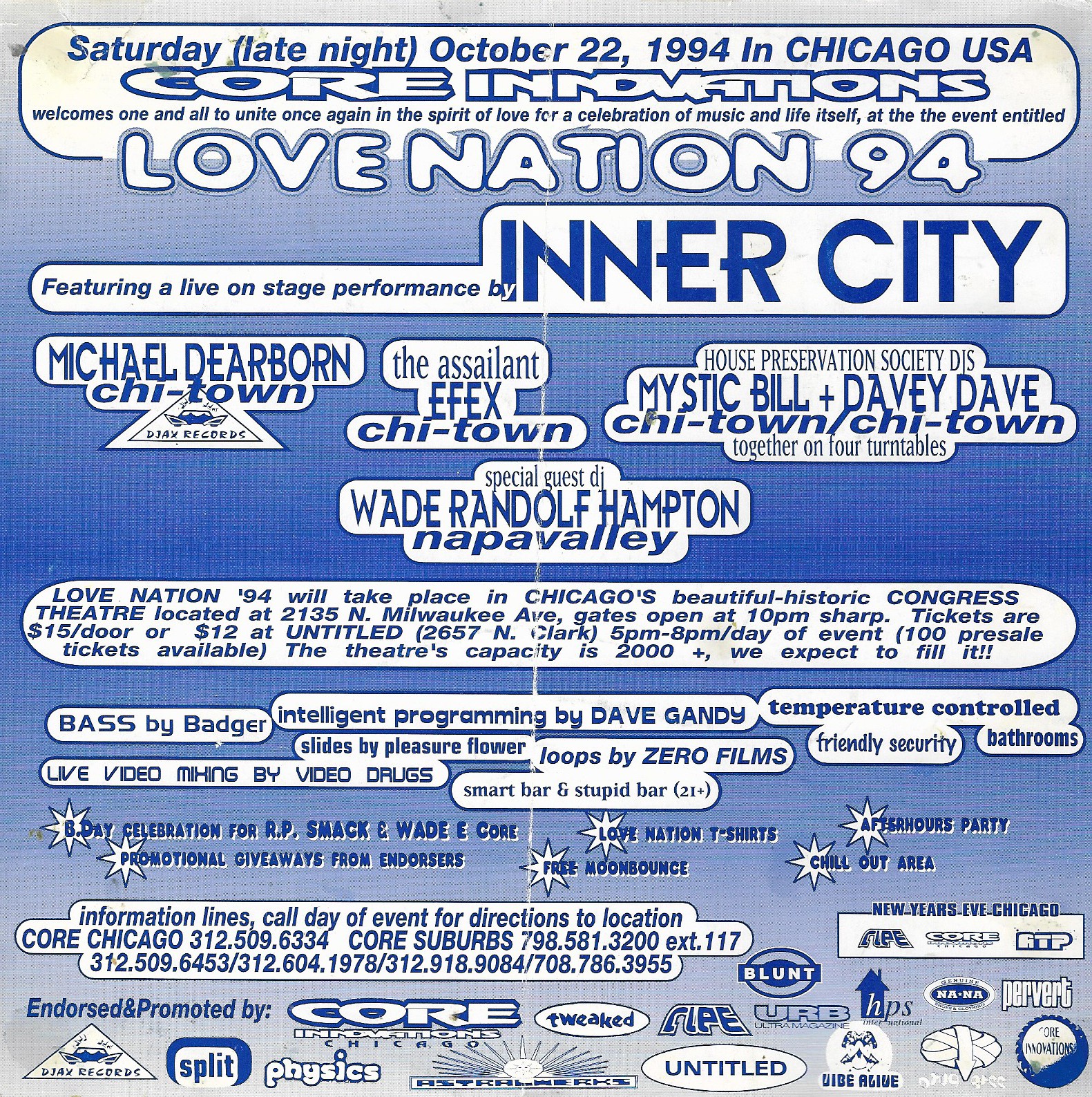 Wade Randolf Hampton Oct 22, 1994 Chicago