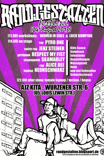 Rand.Gestalten Festival Aug 24, 2013 Berlin