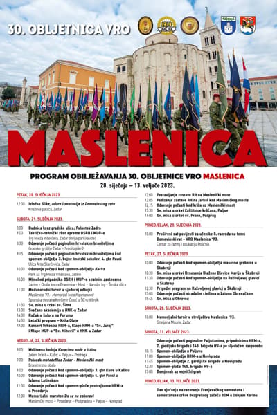 30. Obljetnica VRO Maslenica Jan 20, 2023 Zadar