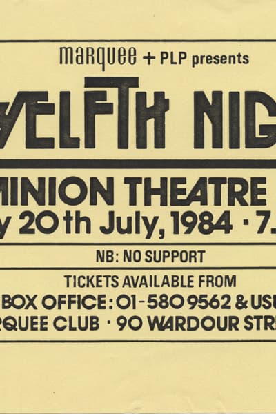Twelfth Night Jul 20, 1984 London