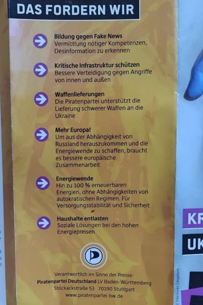Piratenpartei Deutschland LV Baden-Württemberg Stuttgart