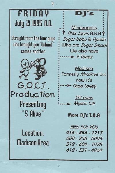 Sugar Smack Jul 21, 1995 Madison Area