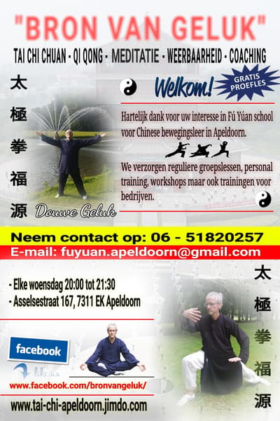 Tai Chi Apeldoorn groepslessen Apeldoorn