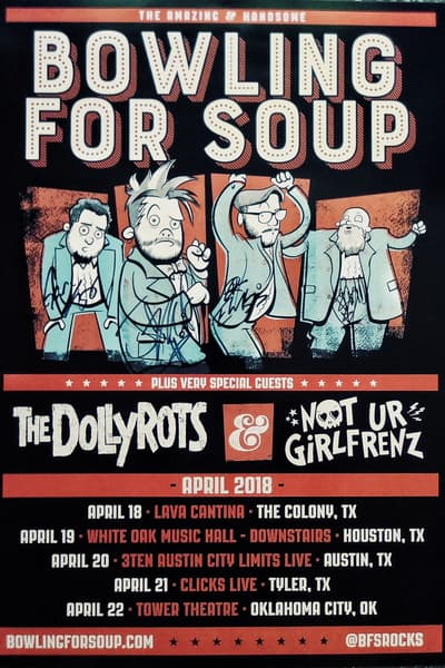 Bowling For Soup Multiple cities (tour poster)