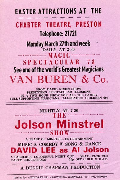 Van Buren & Co., David Lee as Al Jolson