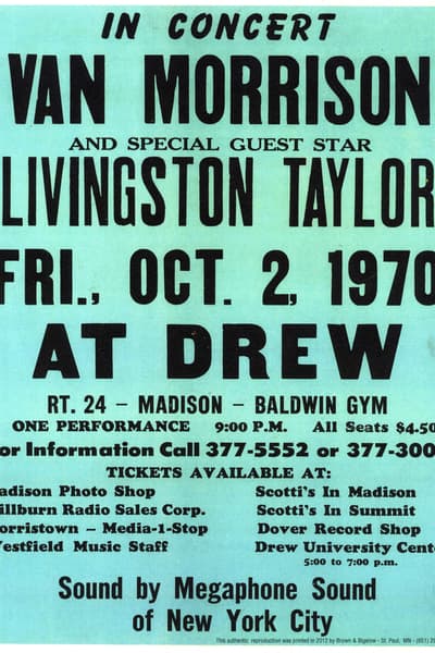 Van Morrison, Livingston Taylor (Madison)