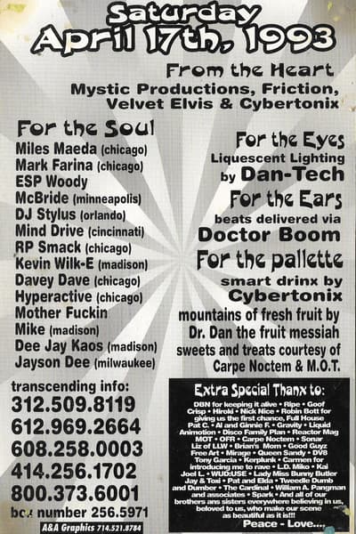 Madison, WI (likely primary location based on multiple Madison DJs and 608/414 area codes)