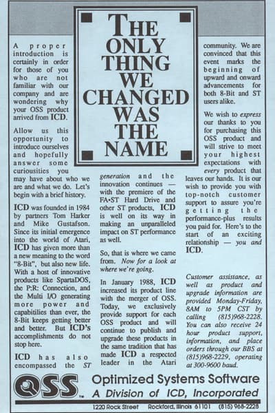 Optimized Systems Software - ICD Incorporated Flyer Rockford