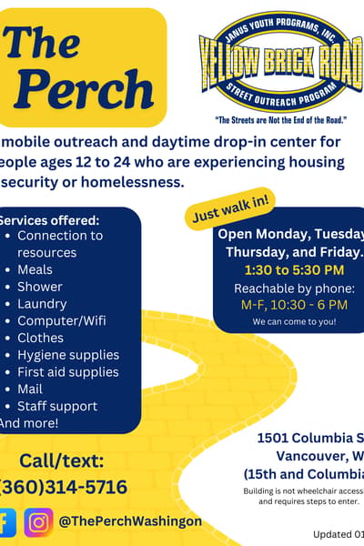 Janus Youth Programs, Inc. / Yellow Brick Road Street Outreach Program Vancouver