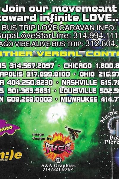 Smile Communications / Organico / Super Stars of Love Feb 11, 1995 Multiple cities listed