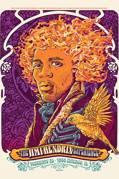 Authentic Hendrix LLC / The Thread Shop / Echo Feb 25, 1968 Chicago