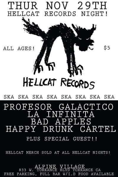 Hellcat Records Night Nov 29, 2012 Torrance