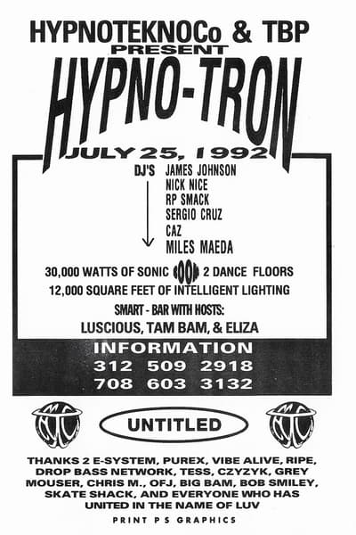 HYPNOTEKNOCo & TBP Jul 25, 1992 Chicago
