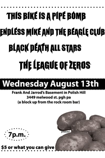 The League Of Zeros Aug 13, 2003 Pittsburgh