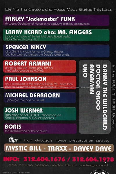 Larry Heard aka Mr. Fingers Jan 25, 1997 Chicago