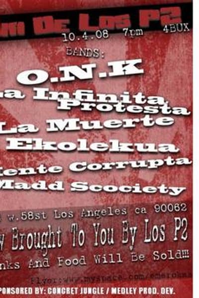 O.N.K Oct 4, 2008 Los Angeles