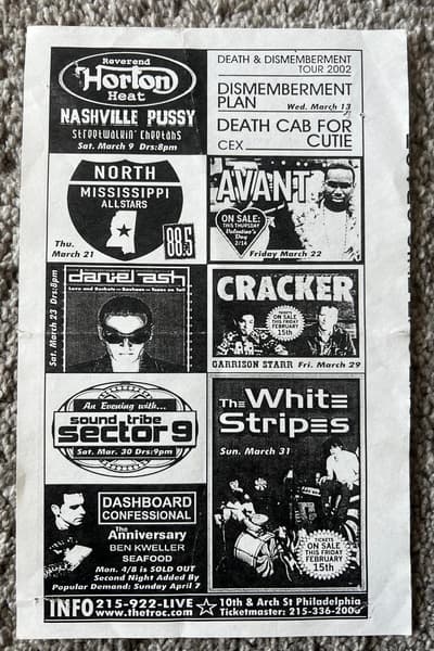 Death & Dismemberment Tour 2002 Philadelphia