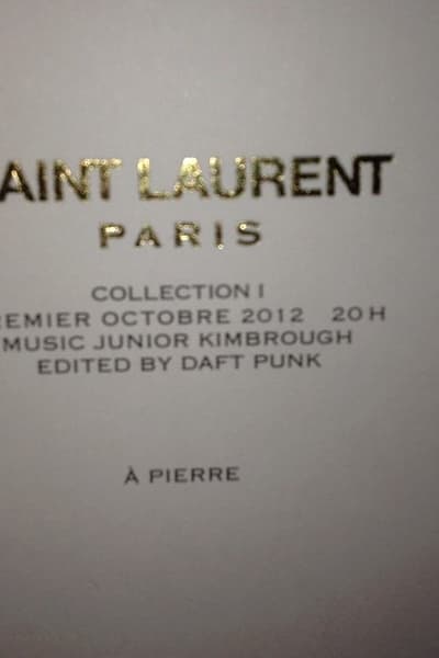 Saint Laurent Paris Oct 1, 2012 Paris