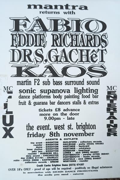Mantra Nov 8, 1996 Brighton