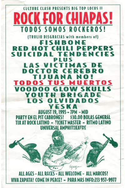Rock For Chiapas Aug 19, 1995 Los Angeles