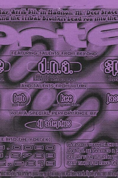 DJ Adeptus Apr 5, 1996 Madison
