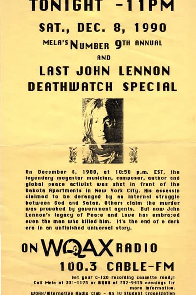 John Lennon Dec 8, 1990
