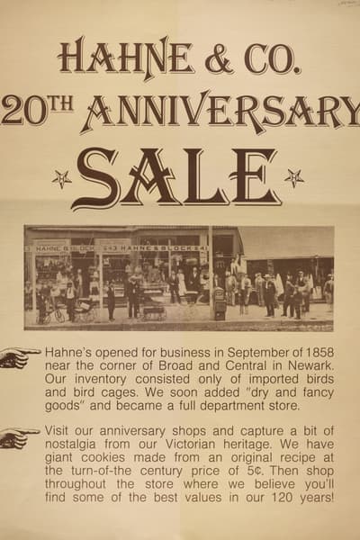 Hahne & Co. 120th Anniversary Sale Newark