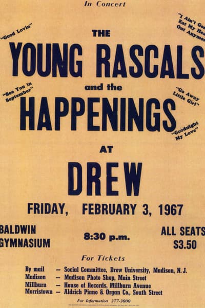 The Happenings Feb 3, 1967 Madison