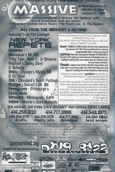 MASSIVE Dec 31, 1993 Milwaukee