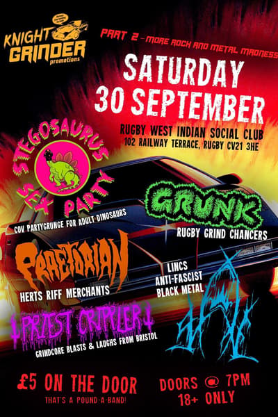 Stegosaurus Sex Party Sep 30, 2023 Rugby