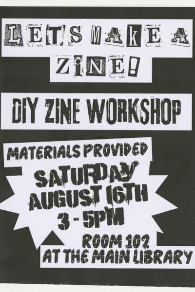 Let's Make a Zine Aug 16, 2025 Baton Rouge