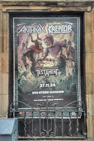 Anthrax, Kreator (Glasgow)