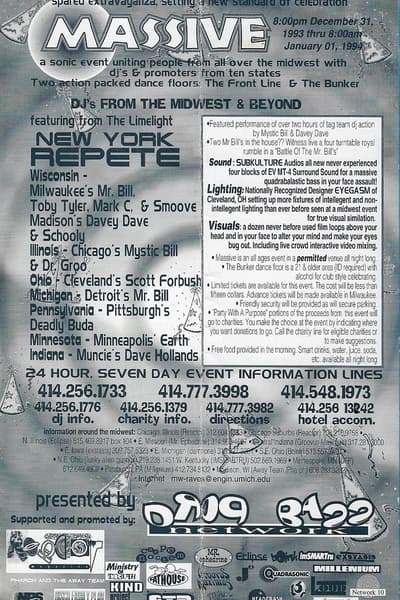 MASSIVE Dec 31, 1993 Milwaukee