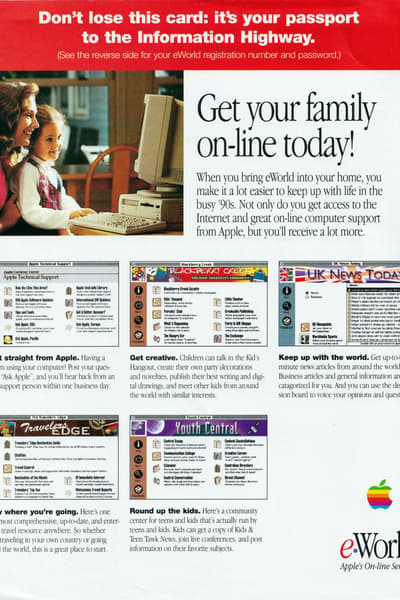 Apple eWorld Promotional Flyer