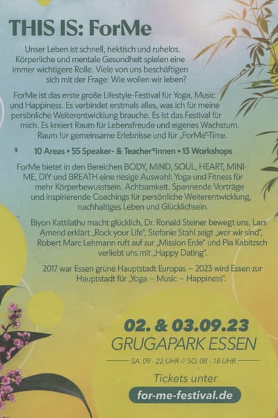 ForMe Sep 2, 2023 Essen